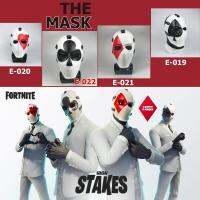 JAPAN Mask Hot หน้ากาก สุดโหด จากเกม Fortnite ฟอร์ทไนท์ High Stakes Event Wildcard ดอกจิก ข้าวหลามตัด โพดำ โพแดง วัสดุ Emulsion อิมัลชัน น้ำยางธรรมชาติ เป็นมิตรต่อสิ่งแวดล้อม คอลเลคชั่น ไส่เล่น BB บีบี Cosplay คอสเพลย์ Halloween ฮาโลวีน