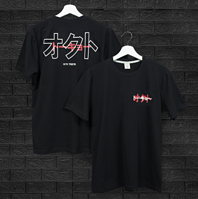 octo TOKYO/T-Shirt/KATAKANA/เสื้อผ้า/เสื้อผ้าผู้ชาย/เสื้อผ้าผู้หญิง/เสื้อยืดคอกลม/เสื้อแขนสั่น/Cotton100%/ผ้าฝ้าย/XS,S,M,L,XL,XXL