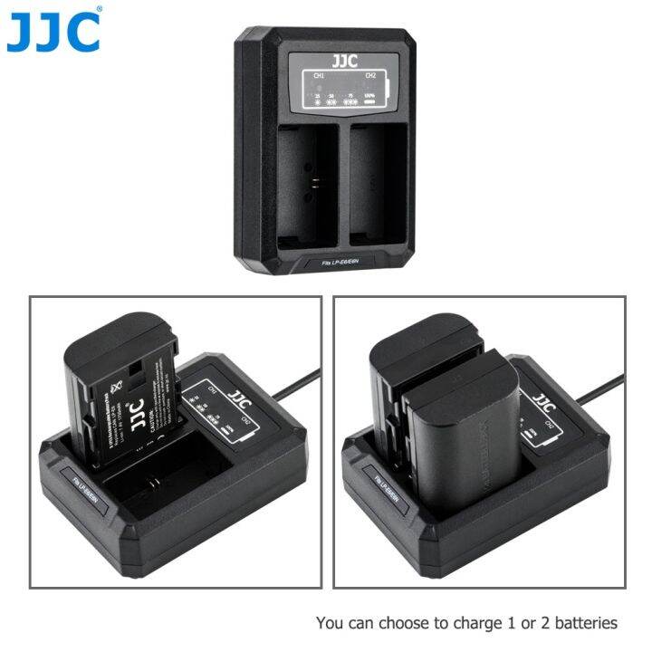 dch-lpe6ue-dch-lpe6ue-j76-jjc-ที่ชาร์จแบตเตอรี่-canon-lp-e6-lp-e6n-eos-r-r5-r6เครื่องหมาย-r6-ii-เครื่องหมาย6d-ii-เครื่องหมาย5d-iv-iii-usb-80d-6d-7d-lc-e6-lc-e6e