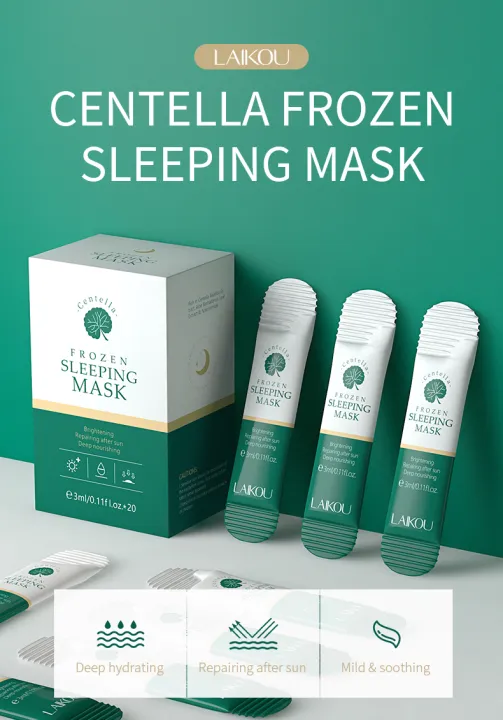 Laikou Skin Care Moisturizing Nourishing Repairing Natural Centella Frozen Sleeping Face Masks A 4647