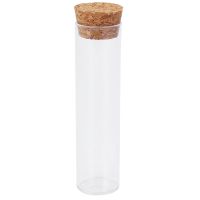 50Pcs/Pack 25X95mm Flat Bottom Tea Plastic Test Tube Drosophila Vials Culture Tube with Cork Stoppers