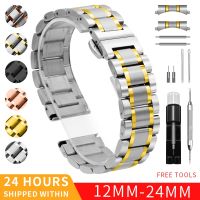 ✔❖✐ Metal watchband 12mm 13mm 14mm 15mm 16mm 17mm 18mm 20mm 21mm 22mm 23mm 24mm watch stainless steel replacement watch strap