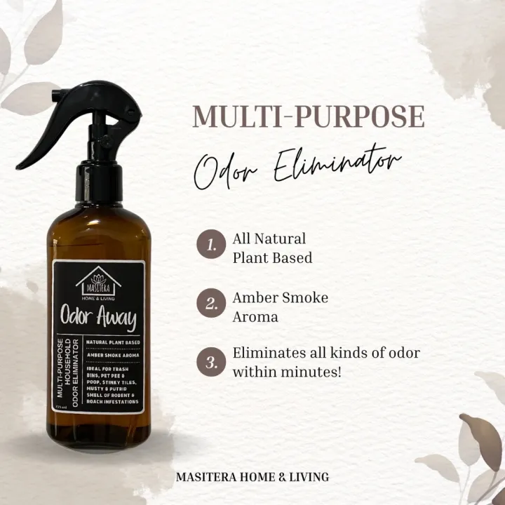 Masitera ODOR AWAY Home & Living | All Natural Plant Based | 225ml ...