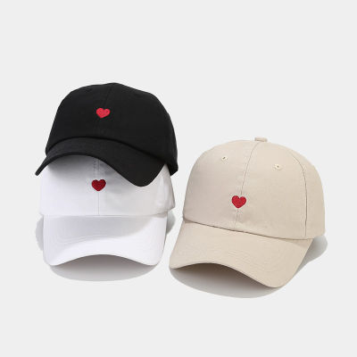 ผู้ชายผู้หญิงออกแบบใหม่หมวกเบสบอลหัวใจรักปักหมวกหมวก Unisex