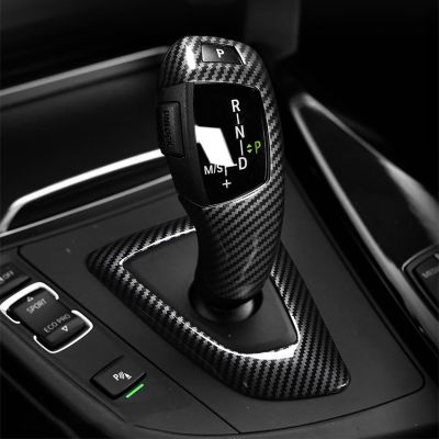【CW】☊┇  Carbon Texture Car Shift Knob Handbrake Protector Trim Cover Accessories F30 F10 F20 F34 F07 X3 X4 X6