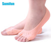 2pcs Soft Silicone Moisturizing GEL ถุงเท้าสำหรับ Foot Care Protector บรรเทาแห้ง Cracked Peeling ส้นรองเท้ารองเท้า Pedicure C1752-lihaiyan4