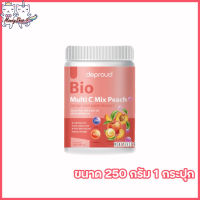 Deproud Bio Multi C Mix Peach ดีพราวด์ ไบโอ มัลติ ซี มิกซ์ พีช วิตซีถัง รสพีช วิตซีสด [ ขนาด 250 กรัม ] [1 กระปุก ]