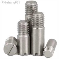 10pcs M2 M2.5 304 Stainless Steel Slotted Socket Outer Thread Cylindrical Pin Positioning Pins GB878 6mm-16mm Total Length