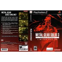 METAL GEAR SOLID 3 SUBSISTENCE LIMITED EDITION [PS2 US : DVD5 3 Discs] บริการเก็บเงินปลายทาง