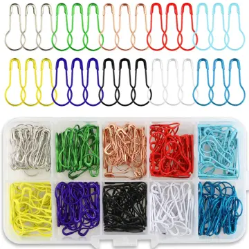 100Pcs Metal Safety Pins Bulb Gourd Pins Pear Pins For Knitting Stitch  Markers Sewing Clothing DIY Craft Making