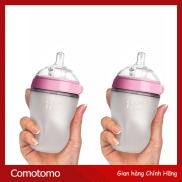 Fullbox Hộp 2 Bình Sữa Comotomo 250ml Hồng Hãng phân phối chính thức