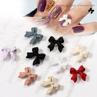 30100PCS New Style Bowknot Nail Art Decoration Resin Long Ribbon Frosted Texture Fashion Fingernail DIY Accessories