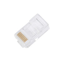 【☊HOT☊】 fangyili 10ชิ้น Cat5 Cat5e ตัวเชื่อมต่อเครือข่าย Rj45สายเคเบิลโลหะปลั๊กแบบโมดูลาร์ขั้ว Jun16แบบดิจิทัลมืออาชีพ