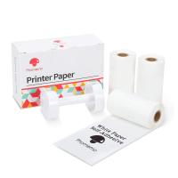 Phomemo 3 Rolls 2 Years White Self-Adhesive Thermal Paper 50mm*3.5M Sticker with White Holder For M02 Series Protable Printer