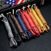 1Pair Cotton Waxed Shoelaces Round Oxford Shoe laces Laces Shoelace Length 60/80/100/120/140/180cm