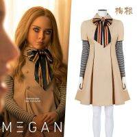 ❈ Cosplay Dress Horror Film AI Doll Robots Dress Top Socks Bowknot Tie Women 39;s Halloween Clothing For Kid