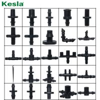 KESLA Garden Water Connector Drip Irrigation for 1/4 39; 39; amp; 1/8 39; 39; Tubing Hose Accessories Joint Barbed Tees Cross Eng Plug Adaptors