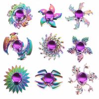 Hand Spinner Colorful Alloy Metal Fingertip Gyro Adult Decompression Toy Wholesale Juguete Antiestres Stress Relief Fidget Toys