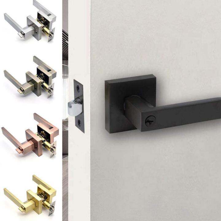 Door Handle Lock For Interior Doors With Lock Cylinder/Latch Heavy Duty Door Lock Handles Set Door Handle Lock For Interior Doors With Lock Cylinder/Latch Heavy Duty Door Lock Handles Set