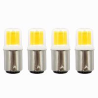 [HOT QQZIWWUJJWG 104] BA15D หรี่แสงได้หลอดไฟ LED 7W AC 12V 110V 220V COB 1511หลอดไฟ LED สำหรับจักรเย็บผ้าโคมระย้าฝาครอบแก้วใสหลอดไฟ