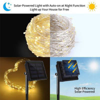 LED Solar Lamp String Lights Outdoor Fairy Garden 50100200 LEDs Holiday Party Solar Powered Garland Home Christmas Decoration