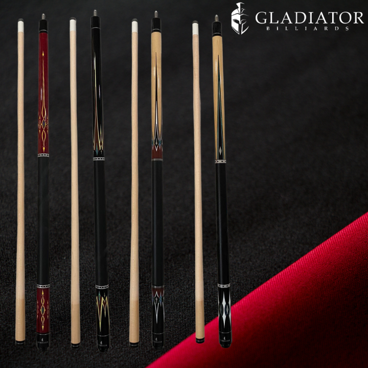 Gladiator Billiard Cue Stick /tako ng bilayaran / Maple wood/ Metal joint/ double lock Lazada PH