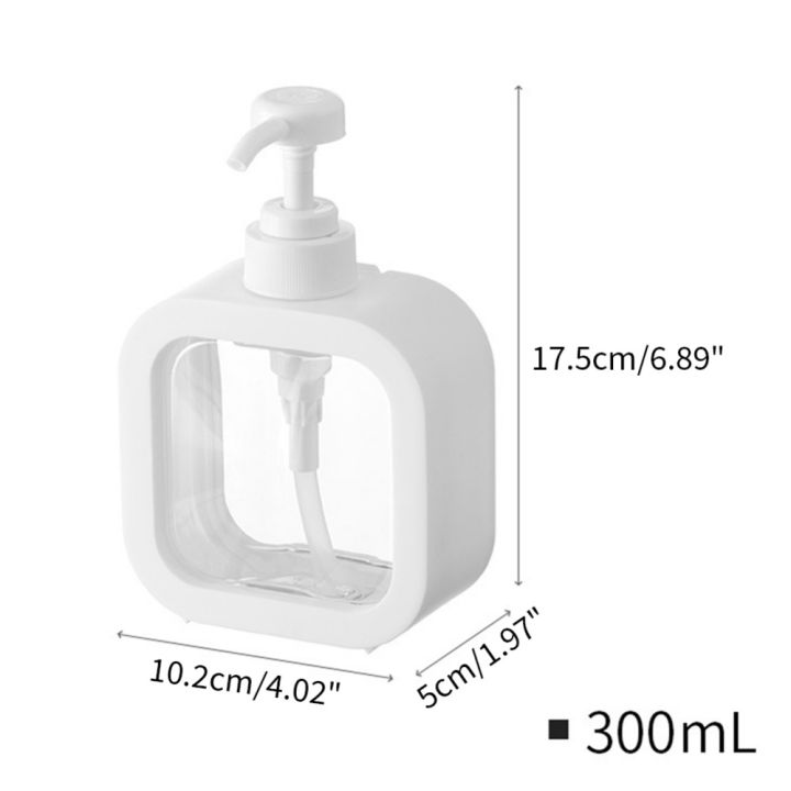 300500ml-เครื่องจ่ายสบู่ขวดสำหรับห้องครัวห้องน้ำแชมพูรีฟิลเจลอาบน้ำสบู่เหลวคอนเทนเนอร์ขวดโลชั่น