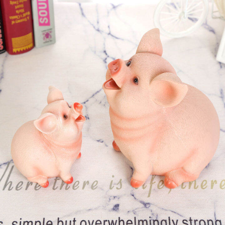 กระปุกหมูออมสินเด็กpiggy-bankของใช้ในครัวเรือนของเล่นเด็กกล่องเงินการ์ตูนรูปหมูวันเกิดของขวัญเหรียญกล่องเก็บของ