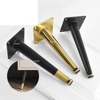 4pcs Adjustable Cabinet Legs for Furniture Feet Metal Oblique Cone 10-40cm TV Cabinet Dressing Table Sofa Chair Feet Black Gold Furniture Protectors R