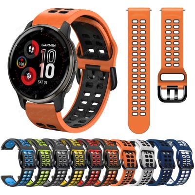 （A creative）สายรัดซิลิโคนสำหรับ Garmin Venu 2 Plus 43มม. /Vivomove Sport/vivomove 3 Smartwatch สายรัดข้อมือเปลี่ยนสายนาฬิกาอุปกรณ์เสริม