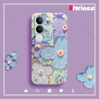 NIWINEE เคสโทรศัพท์สำหรับ VIVO V29 5G/VIVO S17 Pro 5G,เคสโทรศัพท์นิ่มเป็นคู่สร้างสรรค์มีสไตล์เรียบง่ายบางพิเศษ