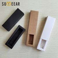 Perfume Bottle Package Box Drawer type Paper Box for Perfume Bottle Gift Box Upscale Black White Kraft paper Card Paper Box Travel Size Bottles Contai