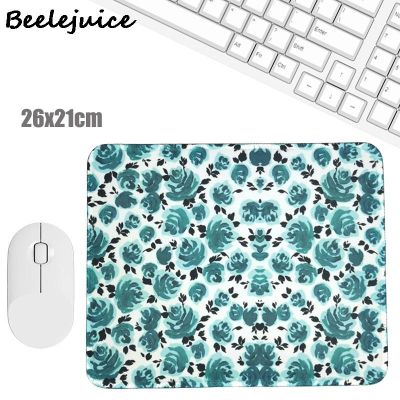 （A LOVABLE）blueflowersofficepad Kawaii LaptopMat Anti Slip Desk MatsDesk Pad Decorations Gifts