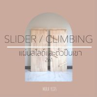 HGI Slider / Climbing (แผ่นสไลด์เดอร์/ชุดปีนป่ายหน้าผา) 2in1 สไลเดอร์ ชิงช้าสไลเดอร์