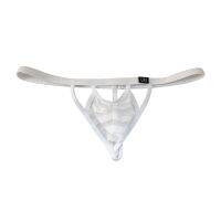 New Low-Waist Sheer See-Through Sexy Mens Thong T-Shaped Underwear 7008