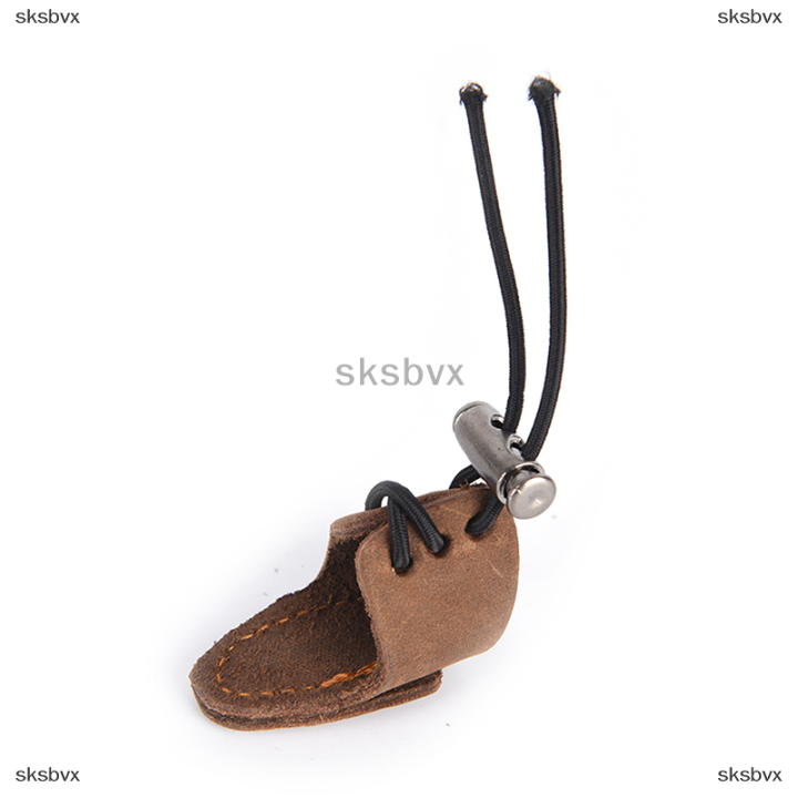 sksbvx-ถุงมือหนัง1x-นิ้วธนูถุงมือสตริงปล่อยลูกศรธนูป้องกัน