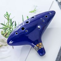 【❖】 Readings 12หลุมโบราณ Smoldering Ocarina Professional Mid-Tone C-Tone Ocarina 12Ac Submarine-Type Handmade Ocarina