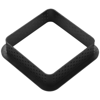 10 Pieces Square Tart Rings Heat-Resistant Perforated Cake Mousse Ring Non Stick Bakeware Tart Mini Cake Mold Cake Rings