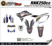 สติ๊กเกอร์ติดรถ วิบาก เอ็นดูโร่ รุ่น RNK 250CC No.01