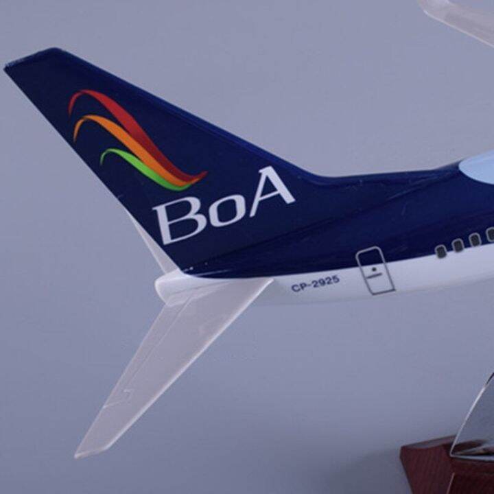 40cm-1-172-scale-boeing-737-b737-boa-bolivia-airlines-airplane-aviation-model-with-base-alloy-aircraft-plane-collectible-toy