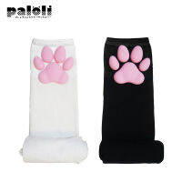 Paloli ใหม่หลอดยาวน่ารัก3D ซิลิโคน Cat Claw Paw Pads ถุงมือ Soft Fingerless Fluffy Sun Protection Cool แขนผู้หญิง Girls