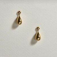 imean.store - Gold raindrop | ต่างหูวัสดุไทเทเนี่ยมสีทอง