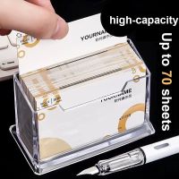 Creative Transparent Acrylic Storage Card Business Hotel Exhibition Large Capacity Business Card Case Cups  Mugs Saucers