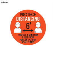 SUC Social Distancing Floor Decals Stand Here Protece Distancing Keep 6ft Safety Floor Sign Marker