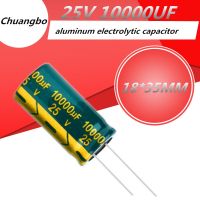 ❈◈ 5pcs 25V10000UF 25V 10000UF 18x35 Low ESR/Impedance high frequency aluminum electrolytic capacitor size 20