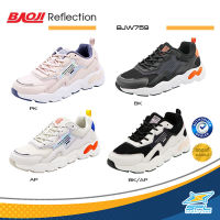 Baoji Collection รองเท้าผ้าใบ รองเท้าแฟชั่น รองเท้าลำลอง สำหรับผู้หญิง [มี 4 สี] บาโอจิ W Reflection BJW759 (1400)