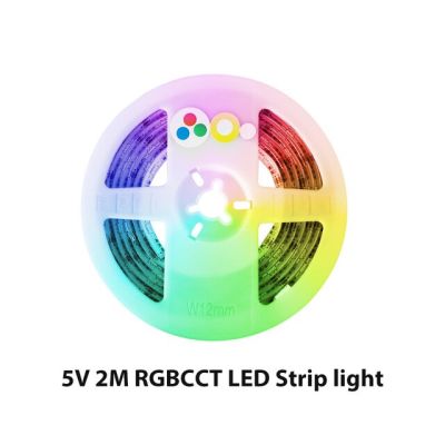 Yinggledopto ตัวควบคุม Zigbee มินิแอลอีดีสมาร์ตทีวีชุดไฟแบบสาย5V Usb Rgbct คอมพิวเตอร์ไฟ Led Strip Light ทำงานร่วมกับ Zigbee ฮับ Echo