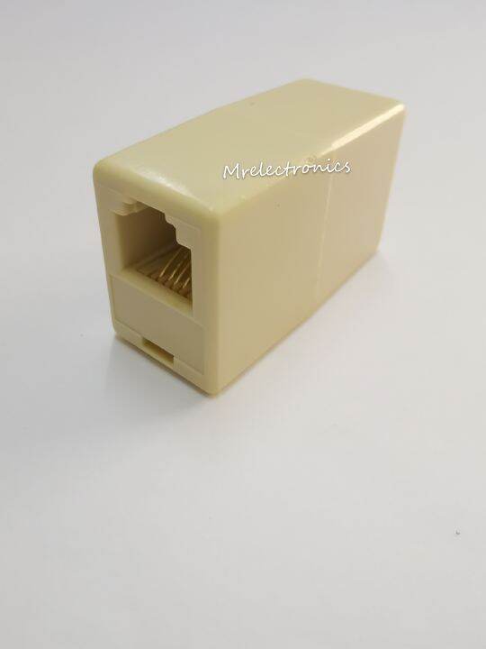 RJ11 Double Female Plug Telephone Adaptor Connector. Lazada