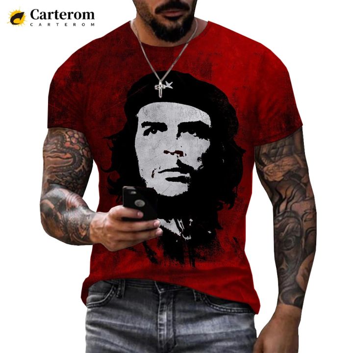 2022 Newest Men Fashion Great Famous Hero Che Guevara 3D Printed T