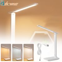 LED Table Lamp Eyes Protection Touch Dimmable Folding Table Lamp Student Dormitory Bedroom Reading USB Charging LED Table Lamp Ceiling Lights